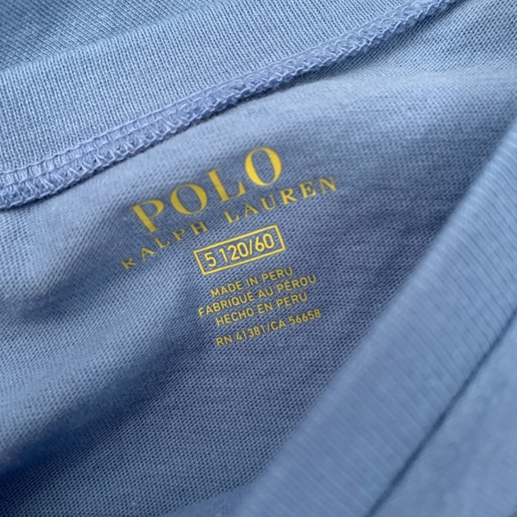 Polo Ralph Lauren blue floral top. Size 5T. Never been work. - Picture 2 of 4